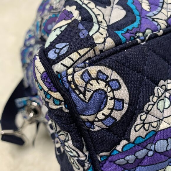 Vera Bradley Purple Blue Floral Fabric Shoulder Bag - Picture 4 of 9